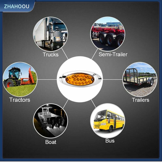 ☃Phụ Kiện Trang Trí Nhà Cửa Độc Đáo Sáng Tạo☃ Set 2 Đèn Xi Nhan 18 Bóng Led 12-24v Cho Xe Tải