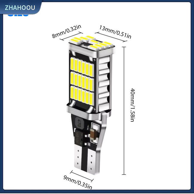 ☃Nhà Cửa☃ Set 10 Bóng Đèn Led T15 W16w 6000k 1200lm Chuyên Dụng Cho Xe Hơi