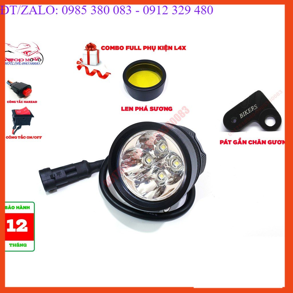 COMBO ĐÈN TRỢ SÁNG FULL PHỤ KIỆN L4X