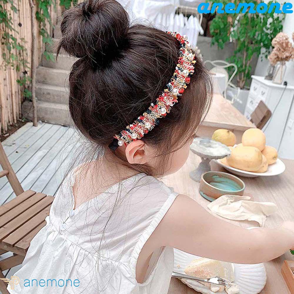 Băng Đô Cài Tóc Phối Ren Phong Cách Hàn Quốc Ngọt Ngào Cho Bé Gái