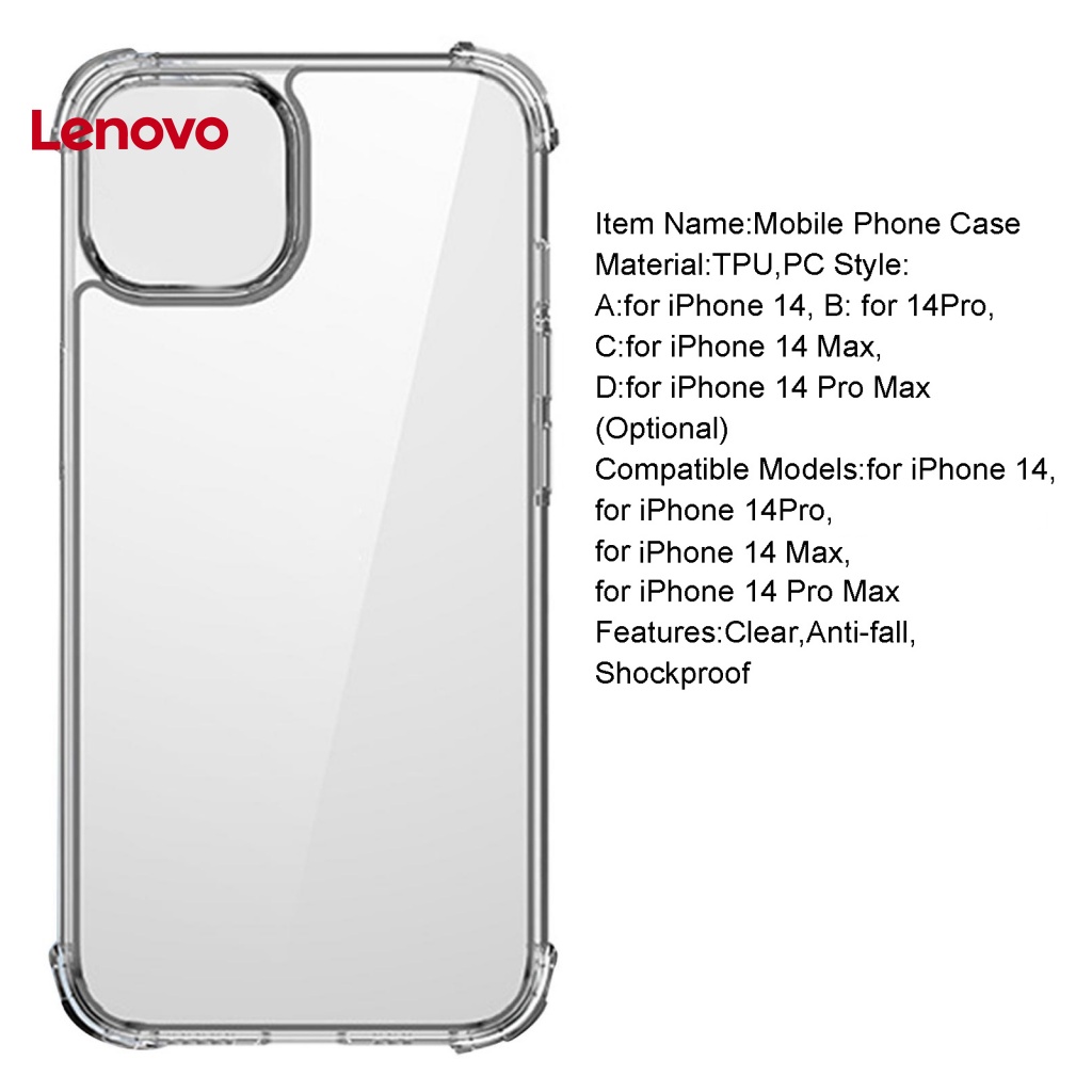 Ốp Điện Thoại Trong Suốt Siêu Mỏng Chống Trầy Chống Sốc Chống Bám Vân Tay Cho iPhone 14 / Pro / Max / Pro Max