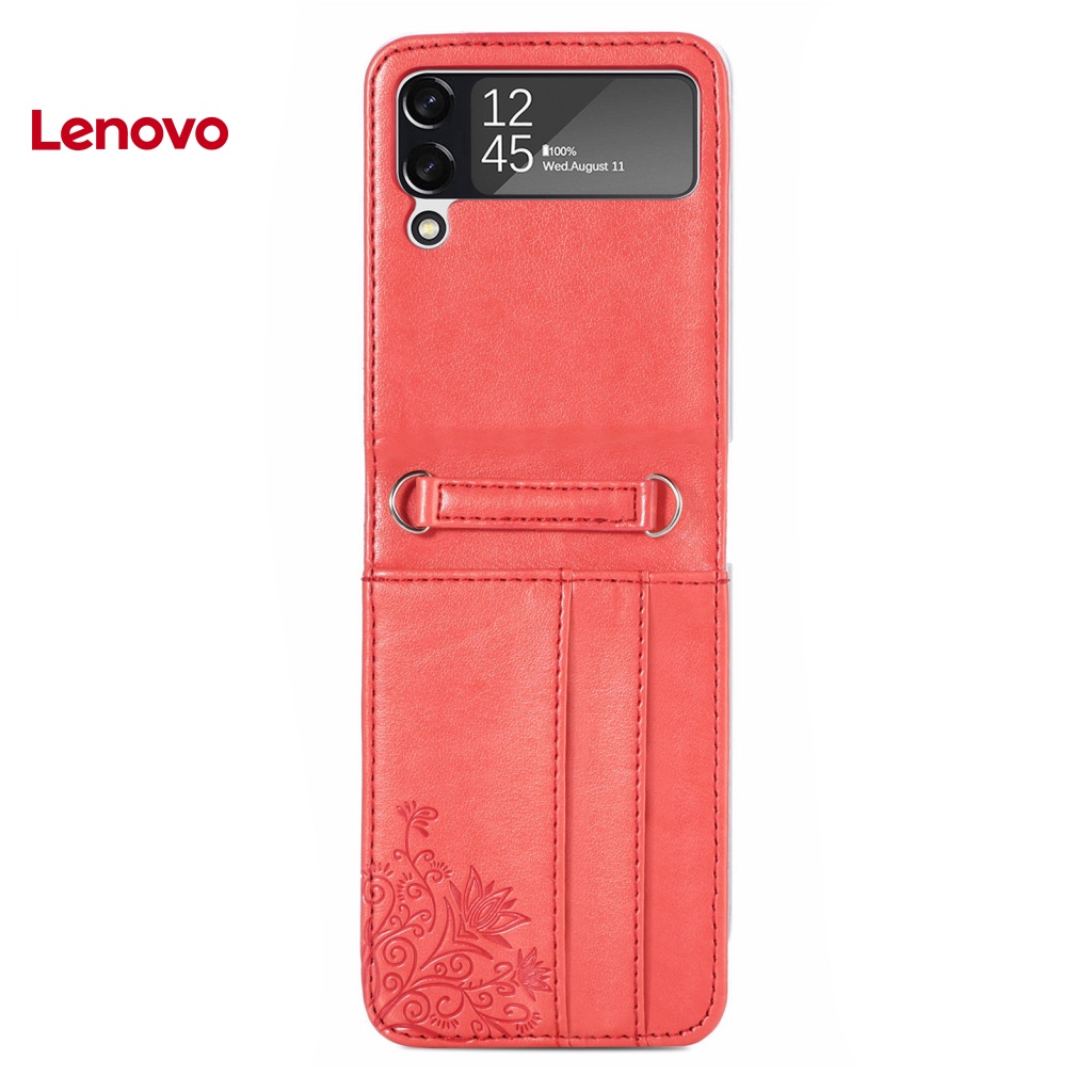 Ốp Điện Thoại Da Giả Kiểu Ví Gập Chống Sốc &amp; Rơi In Hình Hoa Hướng Dương Có Thể Tháo Rời Cho Samsun