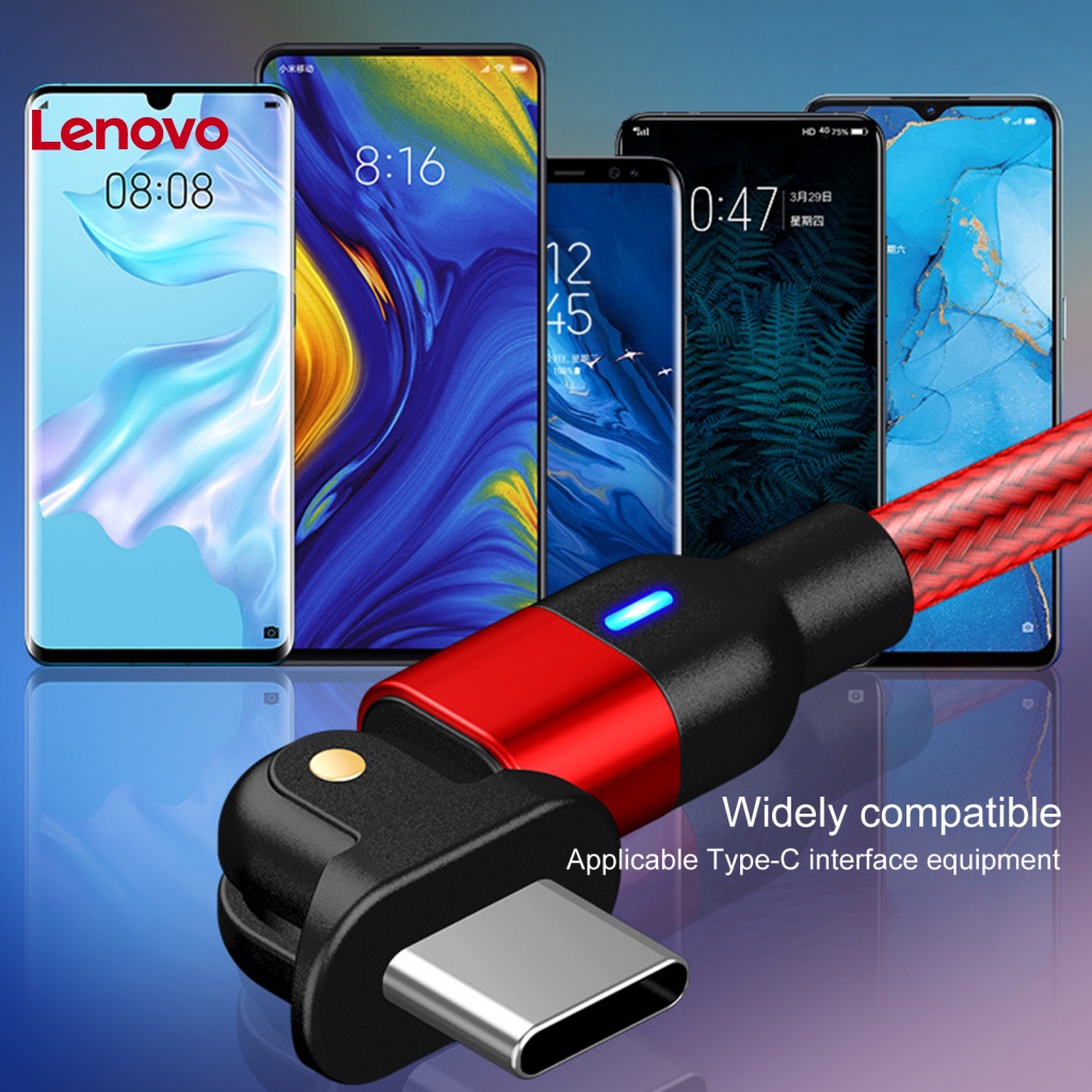 Dây Cáp Sạc Type-C Xoay 180 Độ Chống Rối Bằng Nylon Cho Điện Thoại