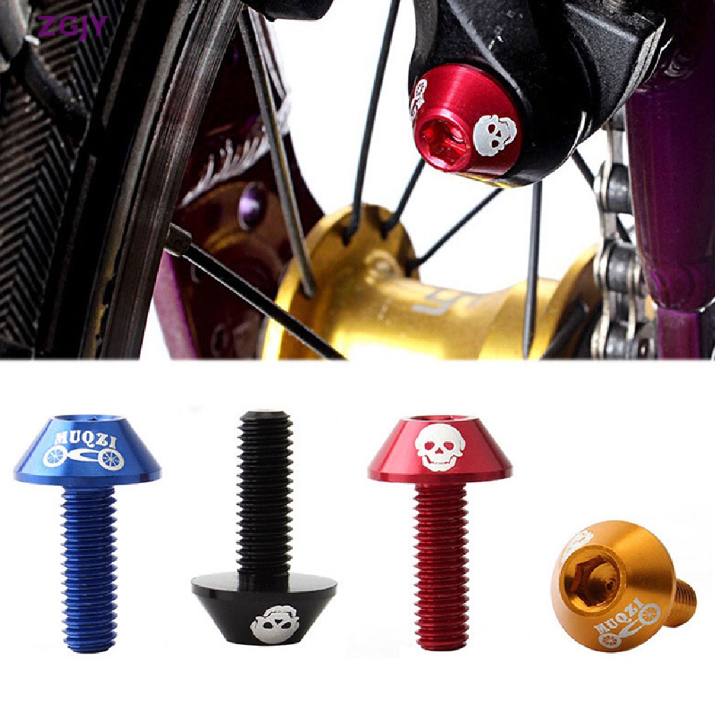 Bộ 4 Ốc Vít Hợp Kim Nhôm ZGJY M6 Gắn Phanh Xe Đạp Leo Núi Mới