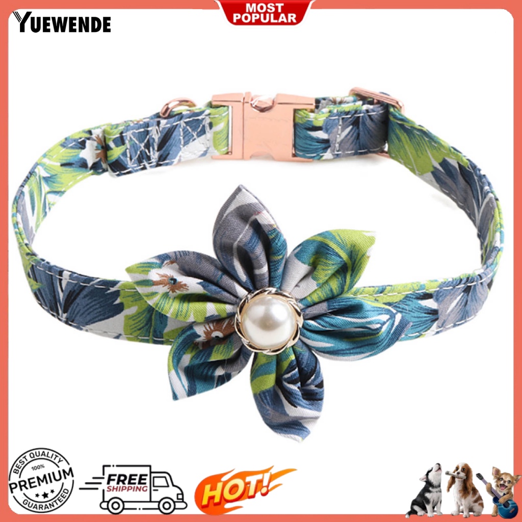 Vòng Cổ YE.B Khóa Kim Loại Hình Hoa Quyến Rũ Cho Thú Cưng