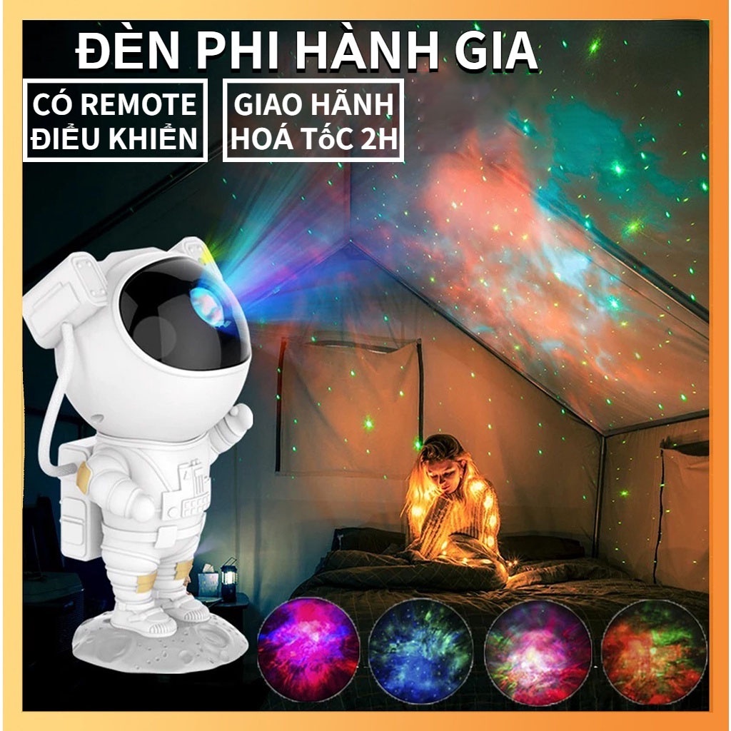 【FREESHIP】Đèn phi hành gia chiếu sao bầu trời, đèn led chiếu vũ trụ, ngân hà 2022