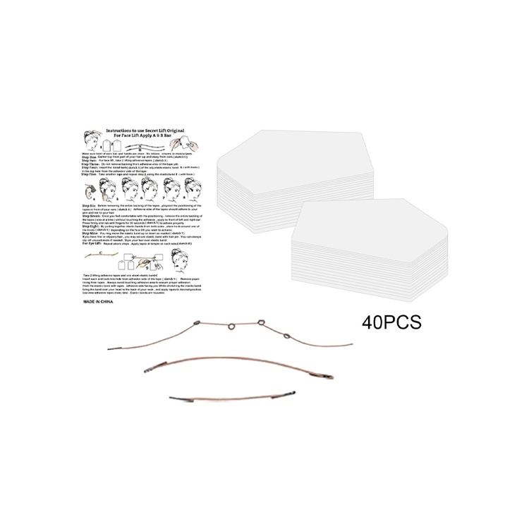 Set 40 Miếng Dán Nâng Cơ Mặt / Tạo Cằm Chữ V Vô Hình Tức Thì