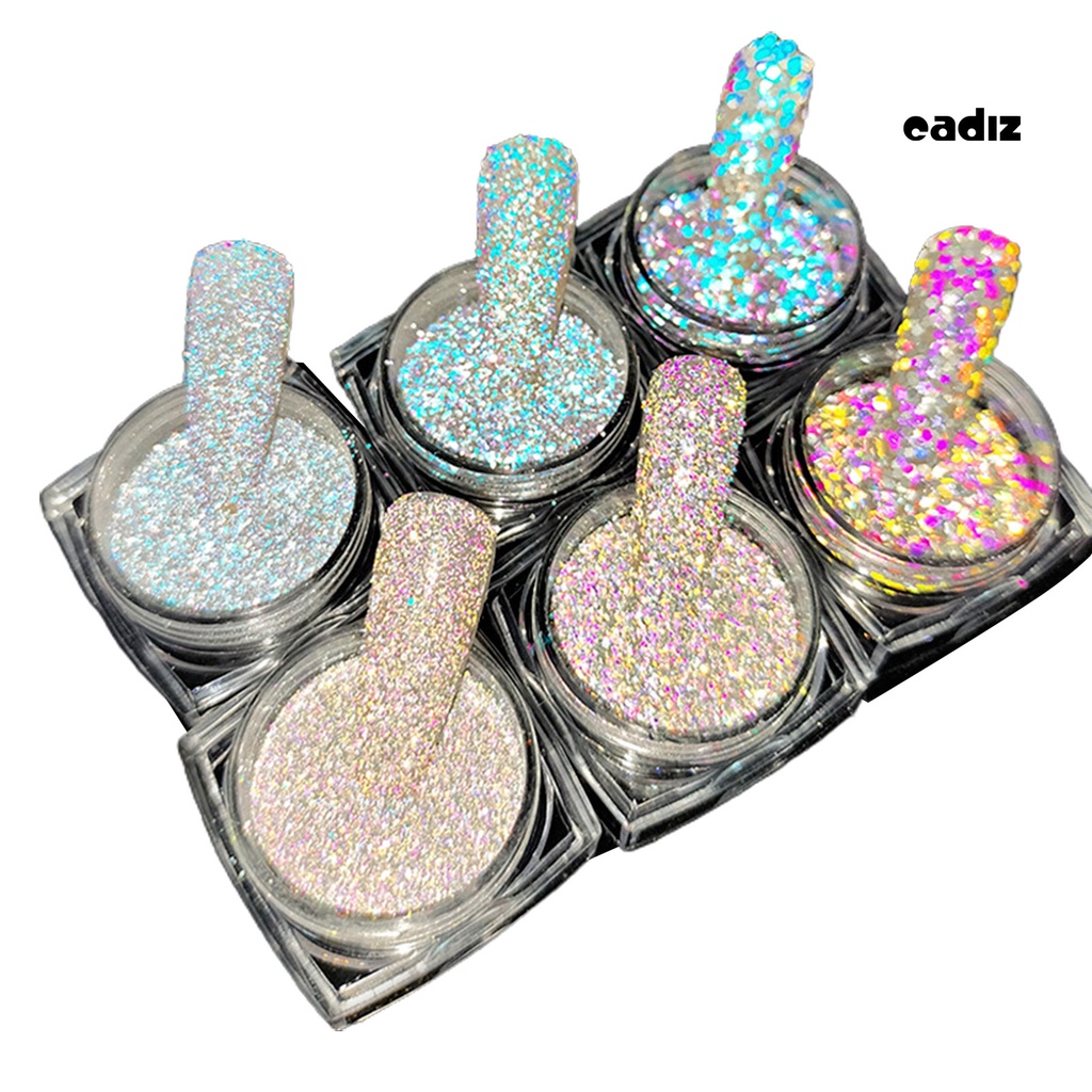 1 Bột Kim Tuyến Lấp Lánh Độ Bóng Cao Dễ Dán 6 Màu Tùy Chọn Dùng Trang Trí Móng Tay DIY