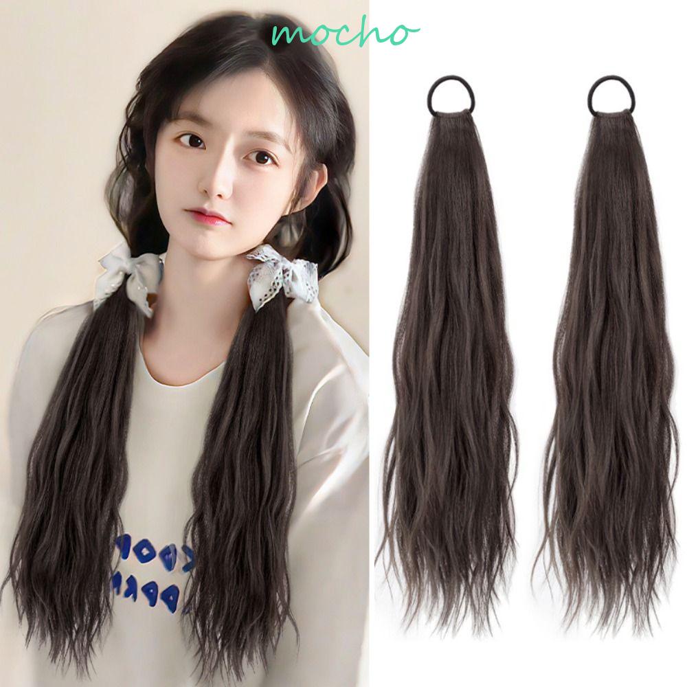 Tóc Giả Dài Xoăn Tự Nhiên Co Giãn Dễ Thương Dành Cho Nữ