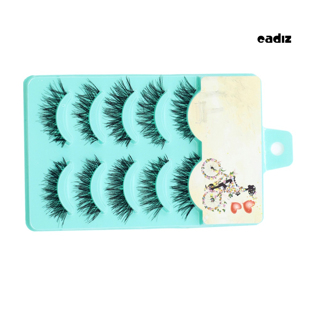 Set 5 Cặp Lông Mi Giả Mềm Mại Tự Nhiên Handmade Dành Cho Trang Điểm