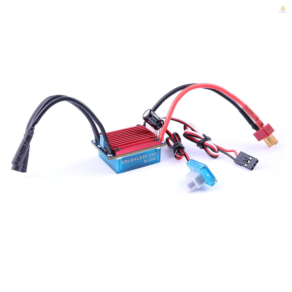 Động Cơ Không Chổi Than S2430 7200KV 25A ESC 2.2kg Cho Xe Điều Khiển Tỉ Lệ 1 / 14 1 / 16 1 / 18