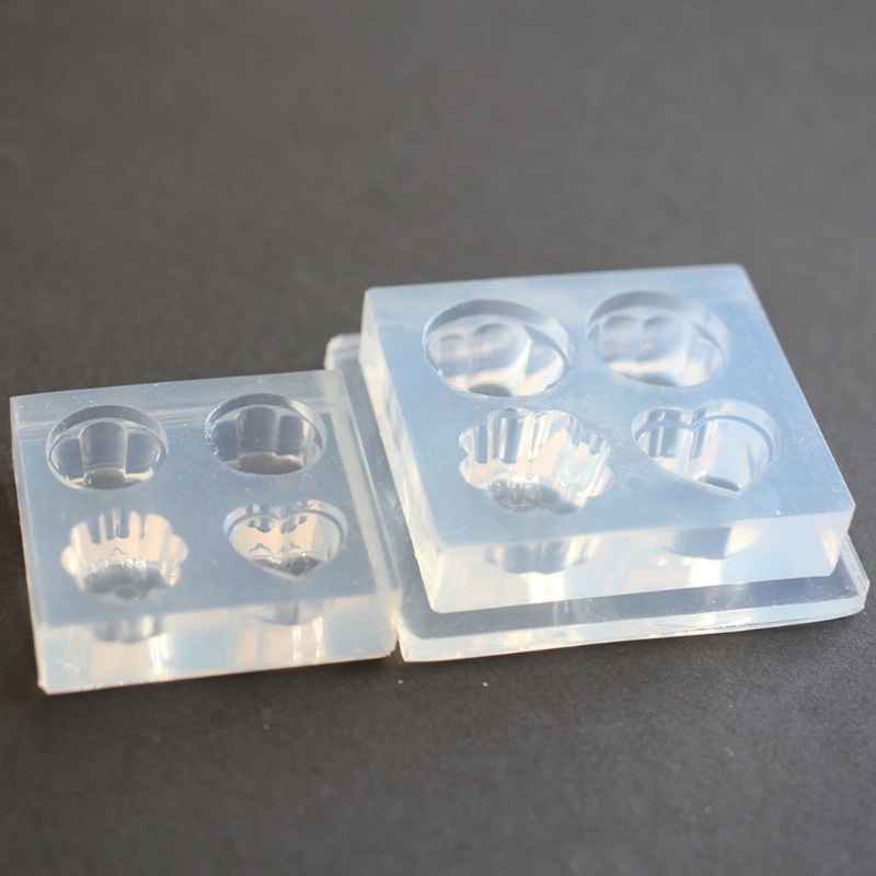 Khuôn Silicone Làm Đồ Trang Trí Hình Hoa / Trái Tim DIY
