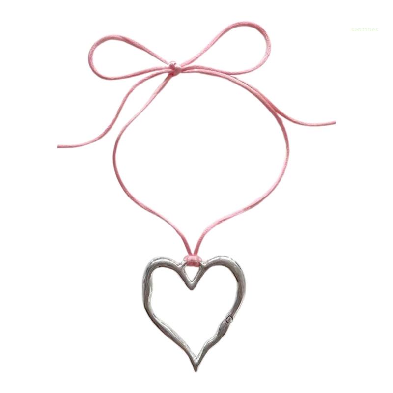 Vòng Cổ Choker Y2K Mặt Trái Tim Thời Trang Phong Cách Hip Hop Ngọt Ngào Cho Nữ