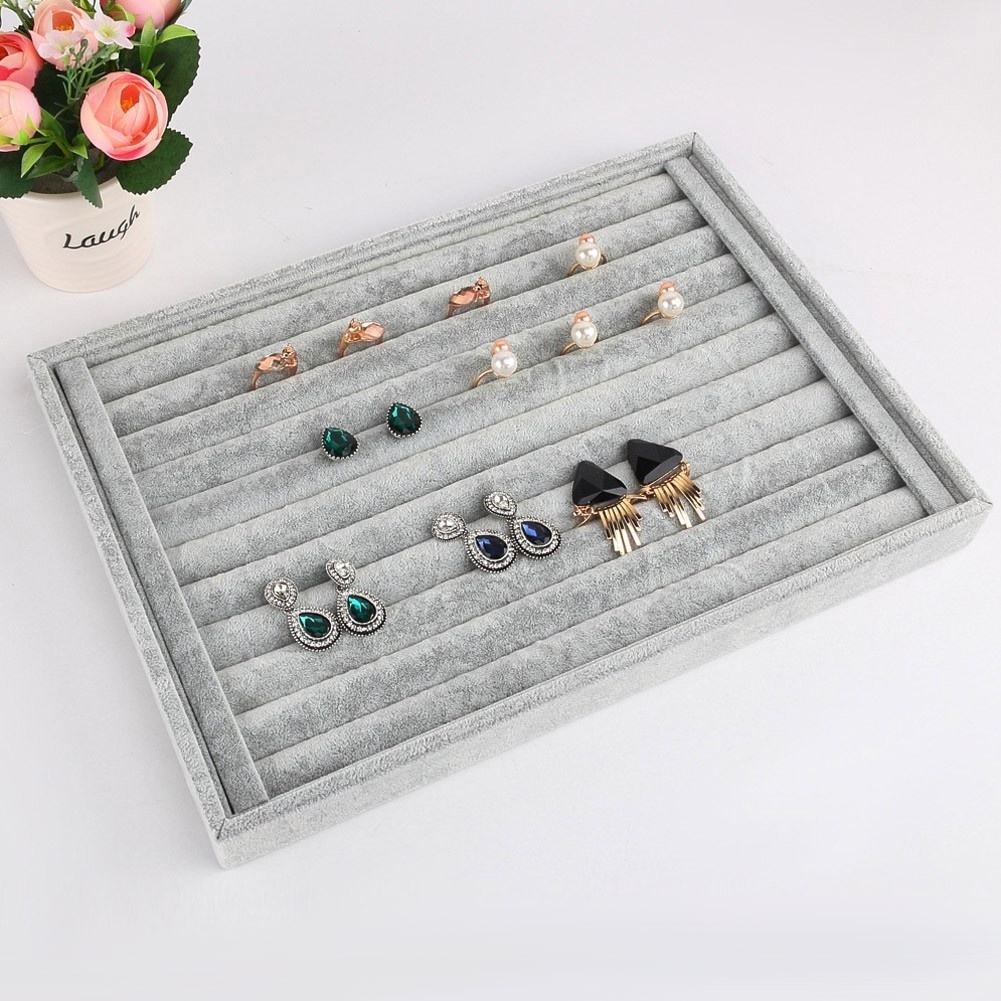 Khay Đựng Trang Sức Bằng Vải Nhung Thời Trang
