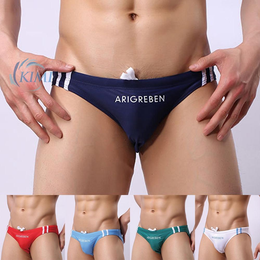 Quần Bơi Lưng Thấp Chất Liệu Polyester Size M-2XL Cho Nam