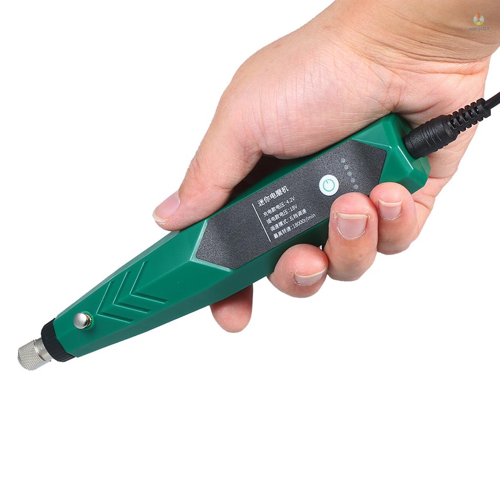 Bộ Dụng Cụ Máy Mài Điện Không Dây Mini Đa Năng 5 Tốc Độ