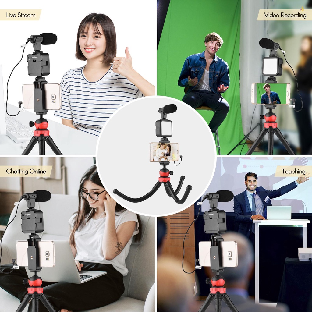 Bộ Dụng Cụ Nhảy Kit-04LM + 1 Đèn LED 1 Giá Đỡ Ba Chân 1 Micro 1 Điện Thoại 1 Điều Khiển Từ Xa Hỗ Trợ Chụp Ảnh
