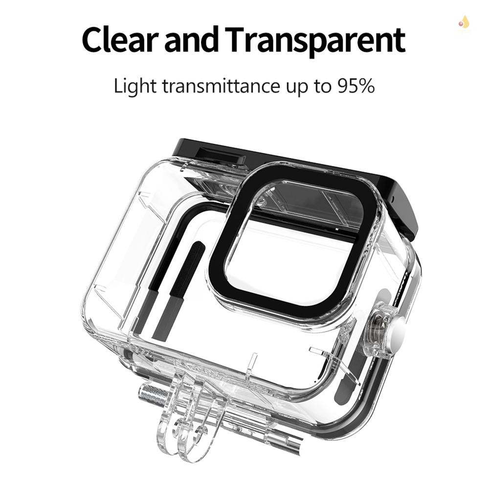 TELESIN Vỏ Bảo Vệ Chống Thấm Nước 45m / 148ft Thay Thế Chuyên Dụng Cho Máy Ảnh 9 10