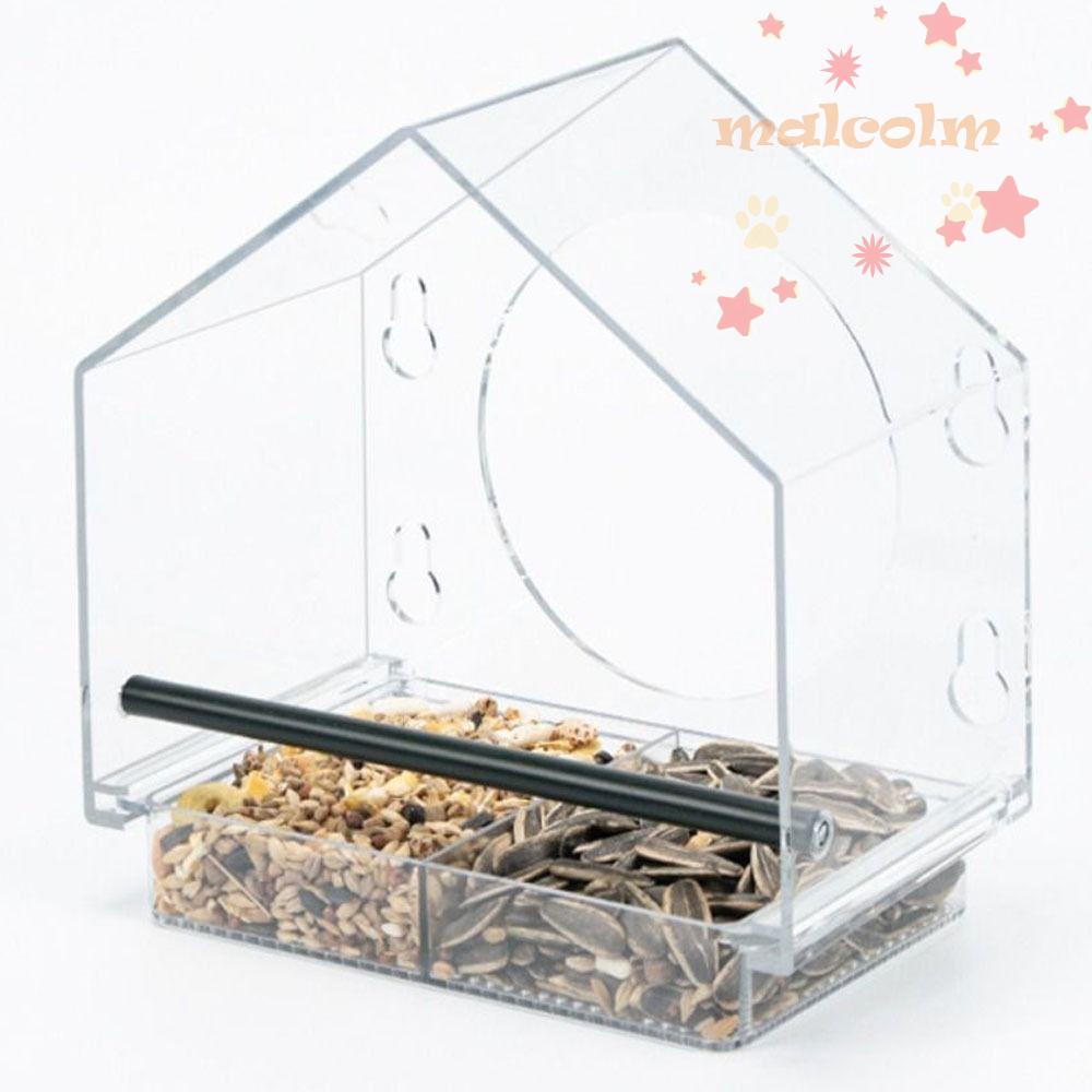 Khay Đựng Thức Ăn Cỡ Lớn Thiết Kế Cốc Hút Tiện Dụng Cho Chim Cảnh