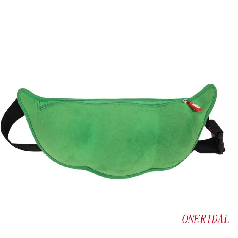 Túi Đeo Chéo Vai Có Khóa Kéo In Hình Hoạt Hình Dễ Thương Dành Cho Nữ