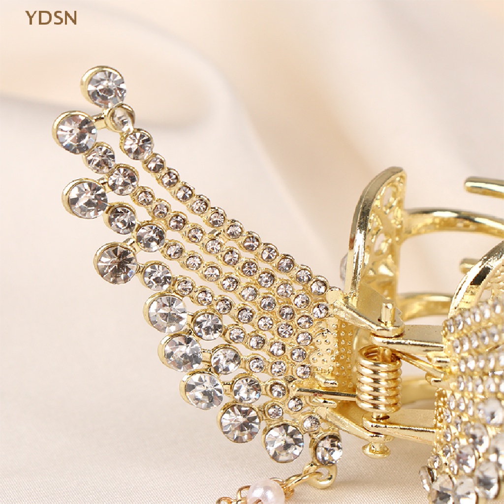 Kẹp Tóc Cá Mập Đính Đá / Ngọc Trai / Hoa / Bướm Xinh Xắn Cho Nữ