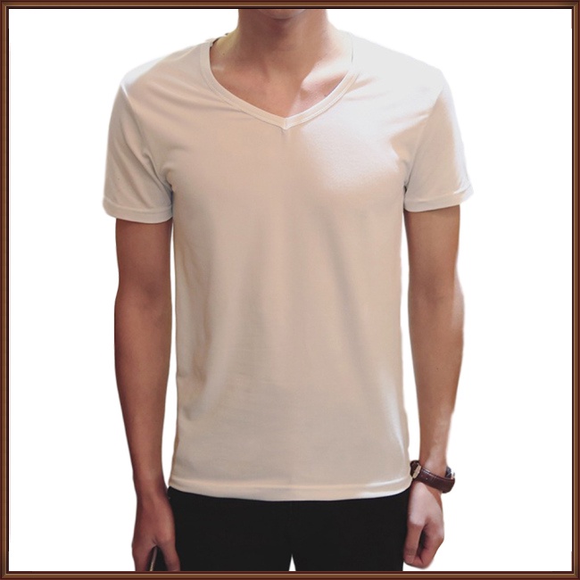 Áo Thun Tay Ngắn Cổ Tròn Màu Sắc Nhuộm Phong Cách Hàn Quốc Cho Nam Giới