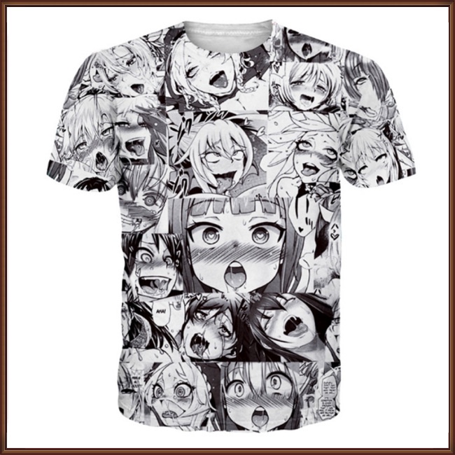 Áo Thun Tay Ngắn In Hoạt Hình 3D Thời Trang Cho Các Cặp Đôi