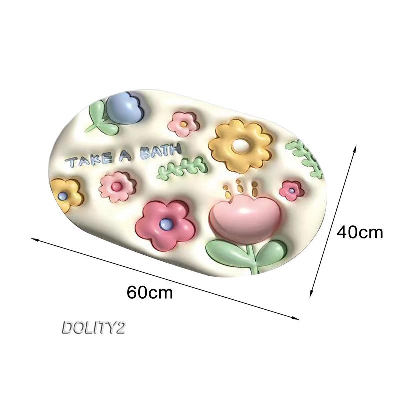 Set 2 Thảm Lót Sàn Nhà Tắm / Nhà Bếp Thấm Hút Nước Chống Trượt