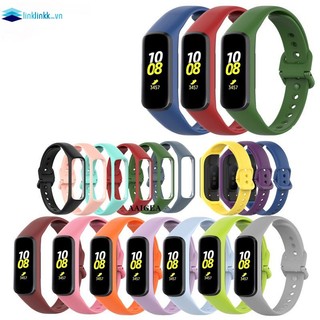 Dây Đeo Thay Thế Chất Liệu Silicon Màu Trơn Phong Cách Thể Thao Cho Samsung galaxy Fit 2 SM-R220 galaxy fit2
