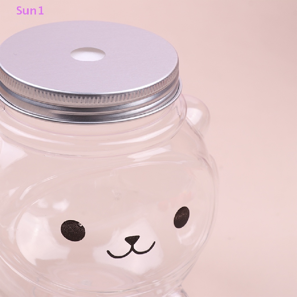 Sun1 &gt; Chai Nước Ép Lạnh Trong Suốt Có Nắp Đậy Kín Cho Thú Cưng