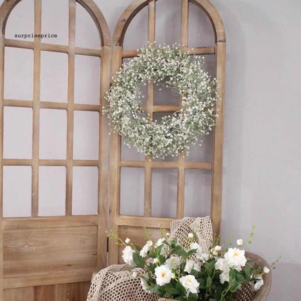 Vòng Hoa Gypsophila Nhân Tạo Màu Sắc Tươi Sáng Lâu Trôi Trang Trí Nhà Cửa