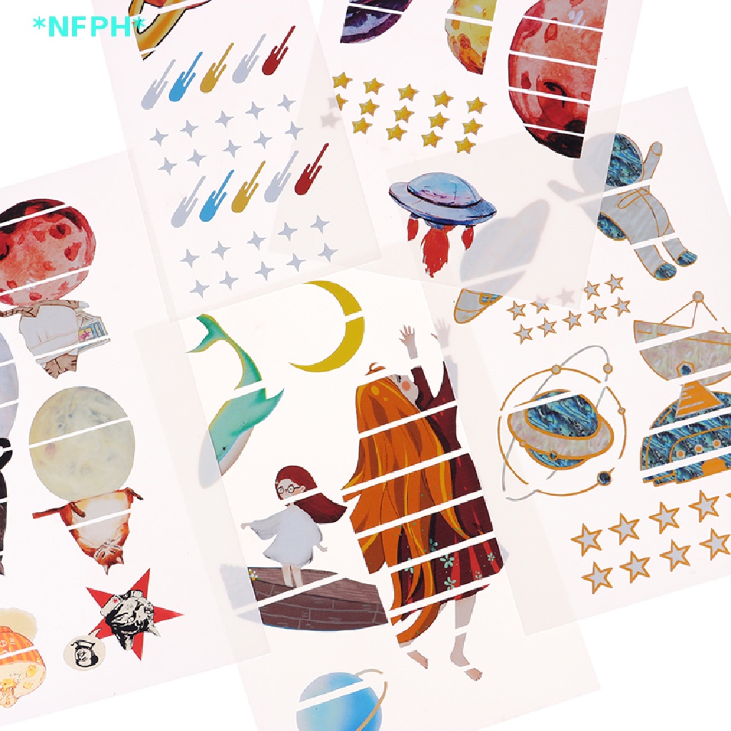 Miếng Dán Trang Trí Đàn Guitar Bass Họa Tiết Không Gian DIY Mới Áo Thun Thiết Kế Mới Năng Động Thời Trang