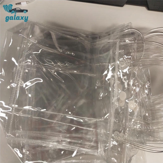 Galaxy Set 10 Túi Tote Trong Suốt Có Tay Cầm Tái Sử Dụng Kích Thước 23x17x7cm