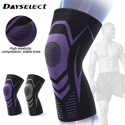 1/ 2 Đệm bảo vệ đầu gối DAYSELECT bằng nylon co giãn tiện dụng cho nam nữ chơi thể thao
