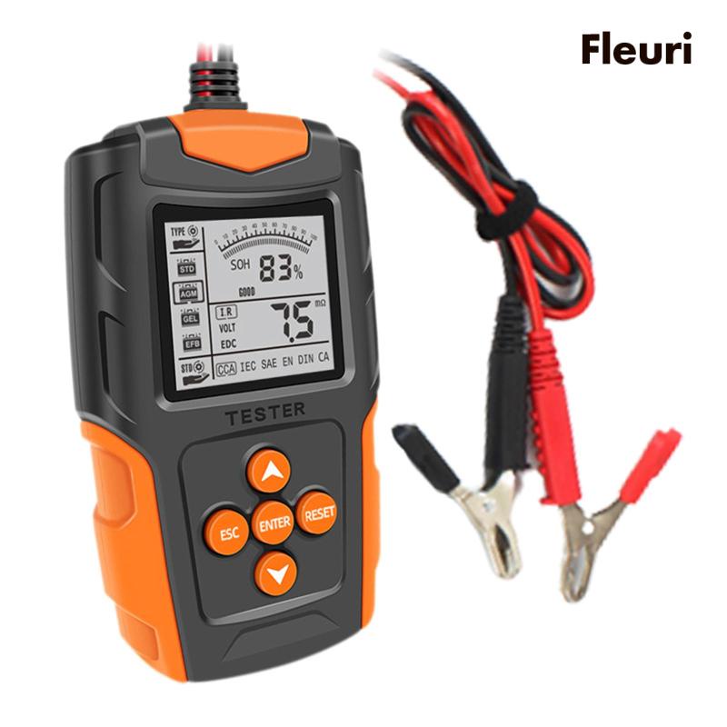 Thiết Bị Kiểm Tra Pin 12V 24V Có Màn Hình LCD Hiển Thị Chuyên Dụng Cho Xe Hơi Xe Tải