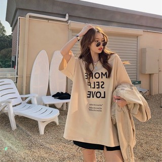 Áo Thun Nữ Ngắn Tay In Chữ Phong Cách Mỹ Cá Tính Đen