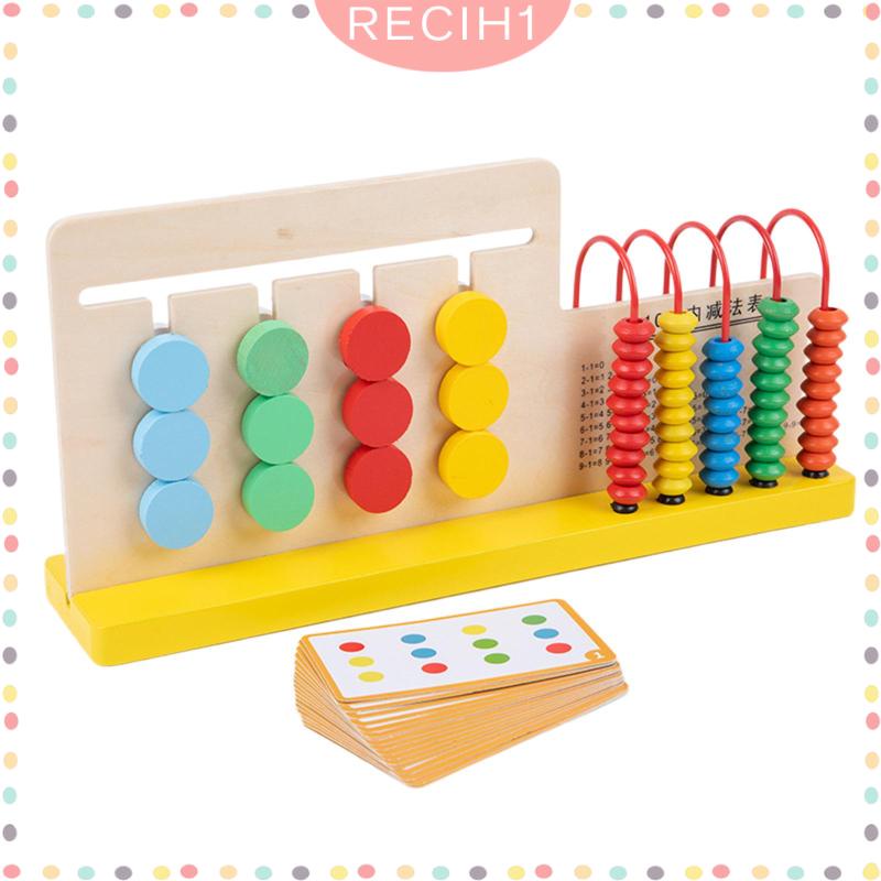 Bàn Tính Hạt Xếp Hình Dạng Trượt Độc Đáo Cho Trẻ Mẫu Giáo