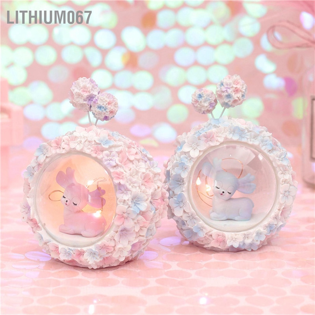 Lithium067 Đồ trang trí đèn ngủ Trang máy tính để bàn cô gái dễ thương cho ngày lễ Sinh nhật Quà tặng nhà cửa