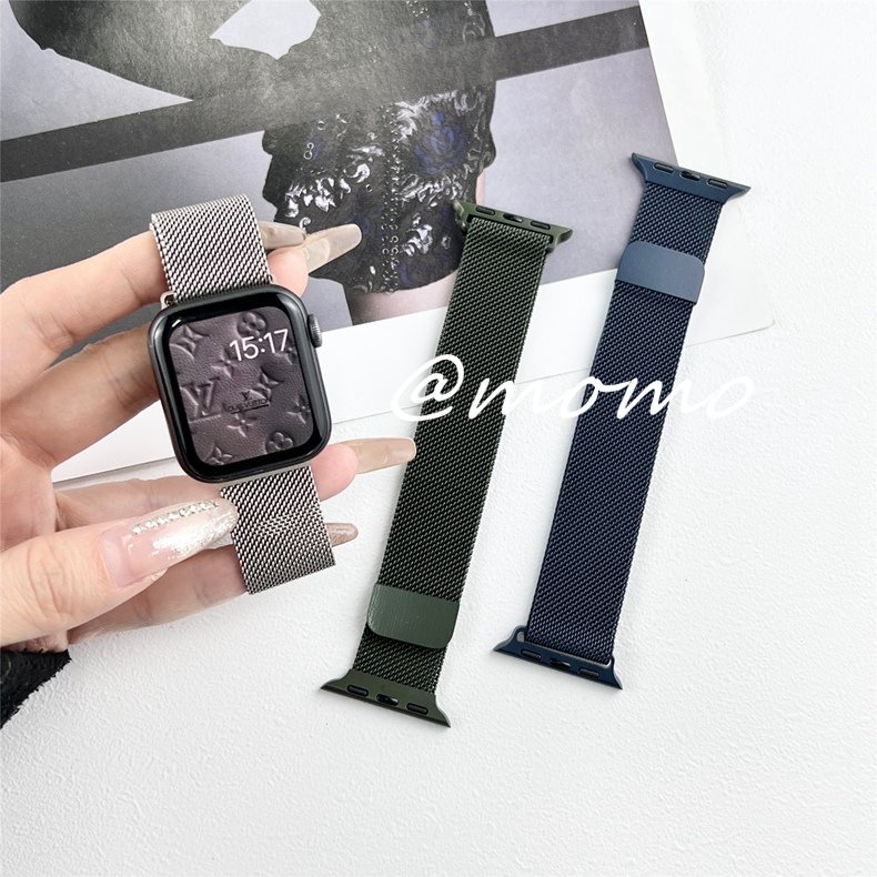 Dây Đeo Bằng Thép Không Gỉ 49mm 45mm 41mm 42mm 40mm 44mm Cho iWatch Ultra Serise 7