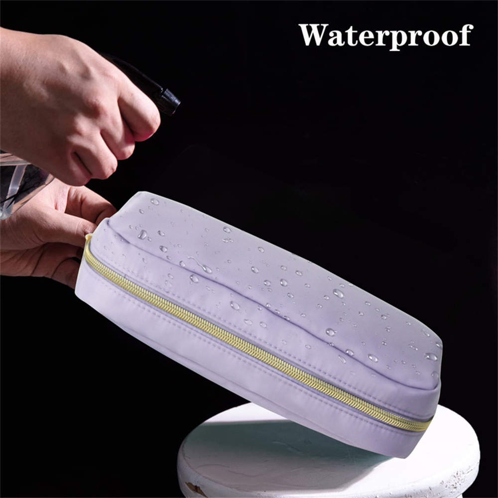 Túi Đựng Mỹ Phẩm Bằng Nylon Chống Thấm Nước Nhiều Màu Sắc Cho Nữ