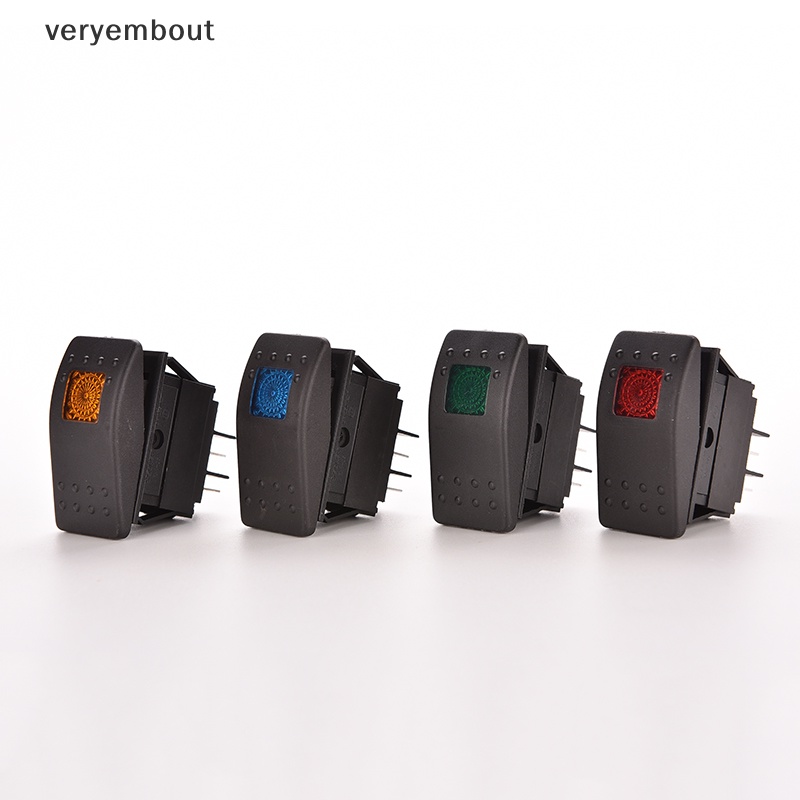 Công Tắc Đèn LED 12V 20A Chống Thấm Nước Chuyên Dụng Cho Xe Hơi / Tàu Thuyền