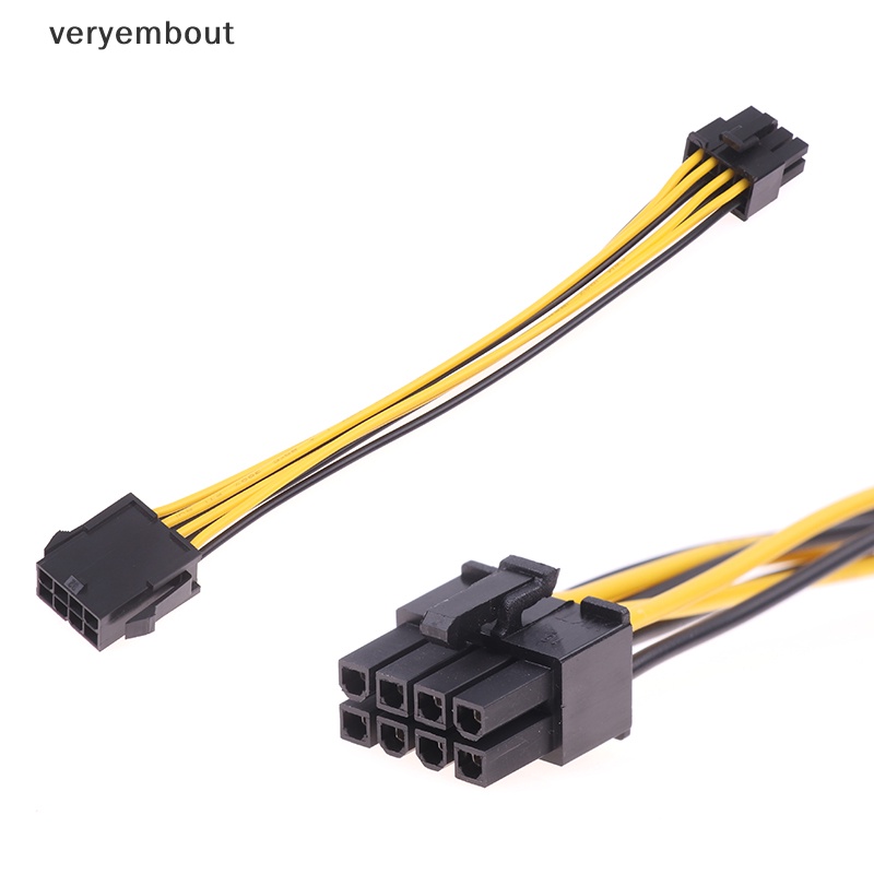 Dây Cáp Thẻ Đồ Họa Chuyển Đổi PCI-E CPU EPS 8 Pin Sang Dual 8P