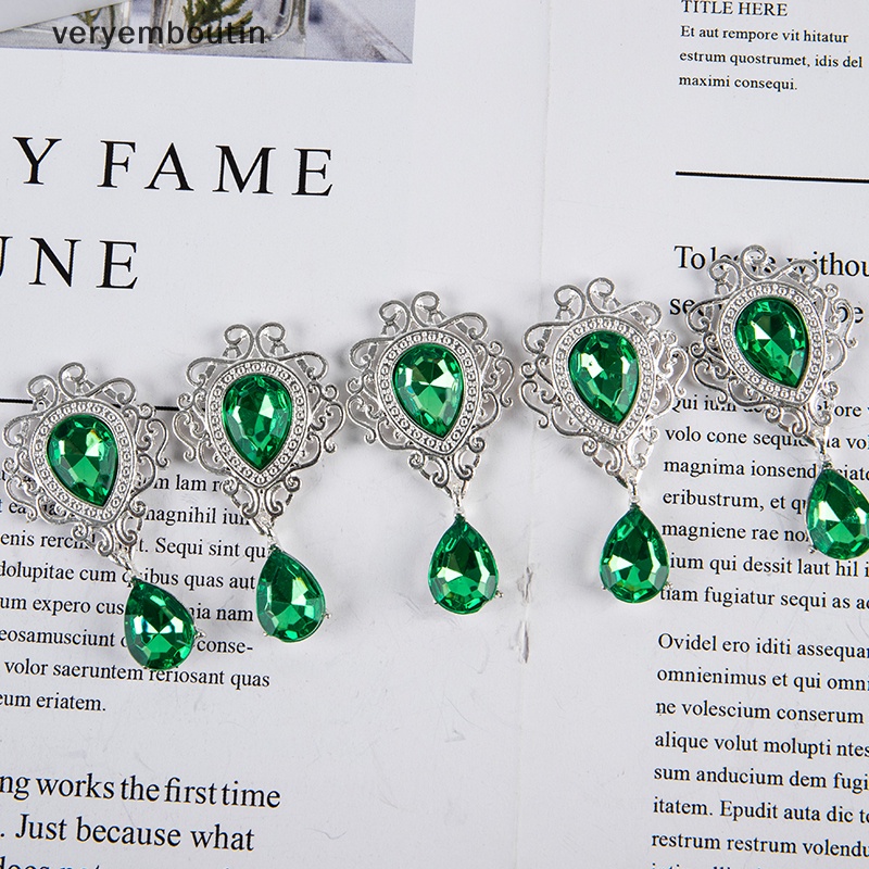 Set 5 Thẻ Đính Đá Dùng Để Trang Trí Thiệp Mời Đám Cưới DIY