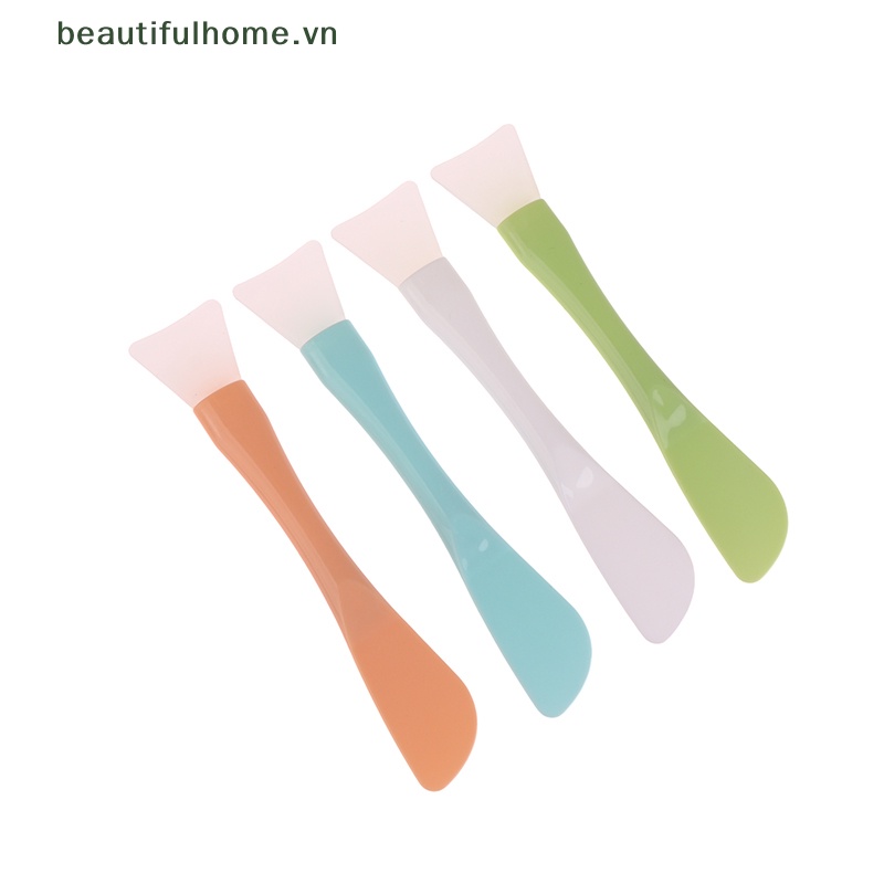 Cọ Đắp Mặt Nạ Đầu Silicon Mềm Tích Hợp Màng Bùn Hai Công Dụng