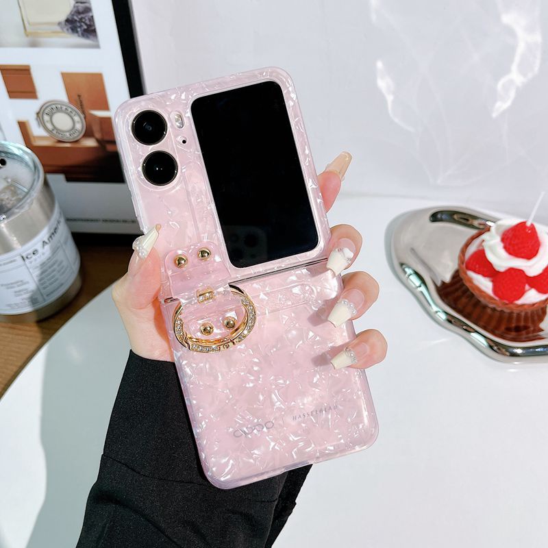 Ốp điện thoại HOCE cứng có nhẫn đỡ cho OPPO-Find-N2-Flip