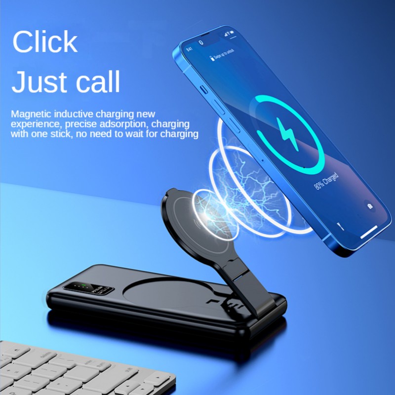 Pin Sạc Dự Phòng Không Dây 20000mAh Từ Tính Mini Magsafe Cho iPhone 14 13 12