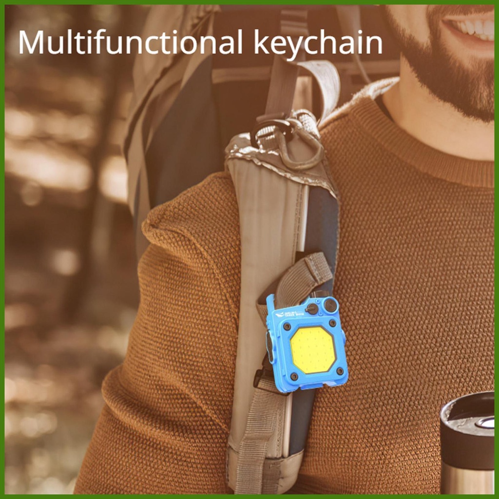 Móc Khóa Đèn Pin Cobs 800lm Mini Bỏ Túi Tiện Dụng