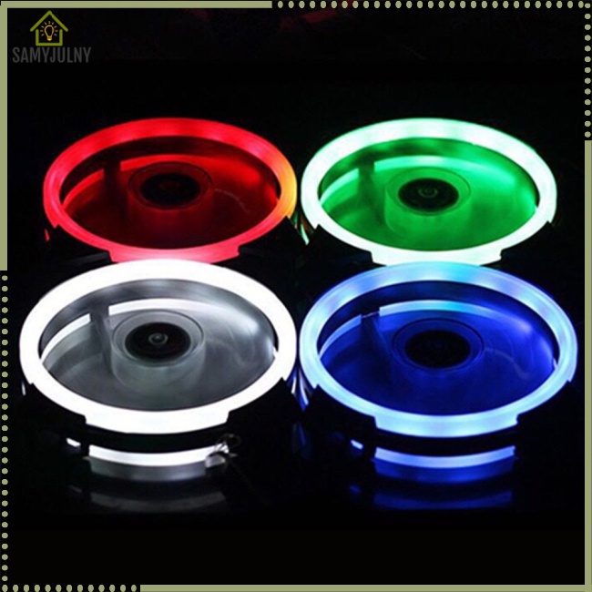 Quạt Tản Nhiệt Làm Mát 4pin Rgb 120mm Màu Xanh Dương-Trắng Có Đèn Led