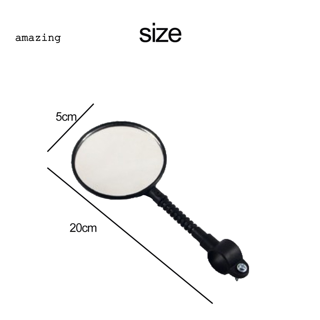 Gương Chiếu Hậu Kèm Tấm Phản Quang An Toàn Tùy Chỉnh Tiện Dụng Cho Xe Đạp