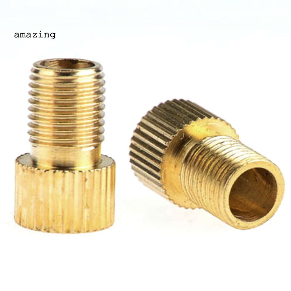 Bộ 10 Đầu Nối Chuyển Đổi Van Presta Sang Schraders Bằng Đồng Thau Cho Xe Đạp